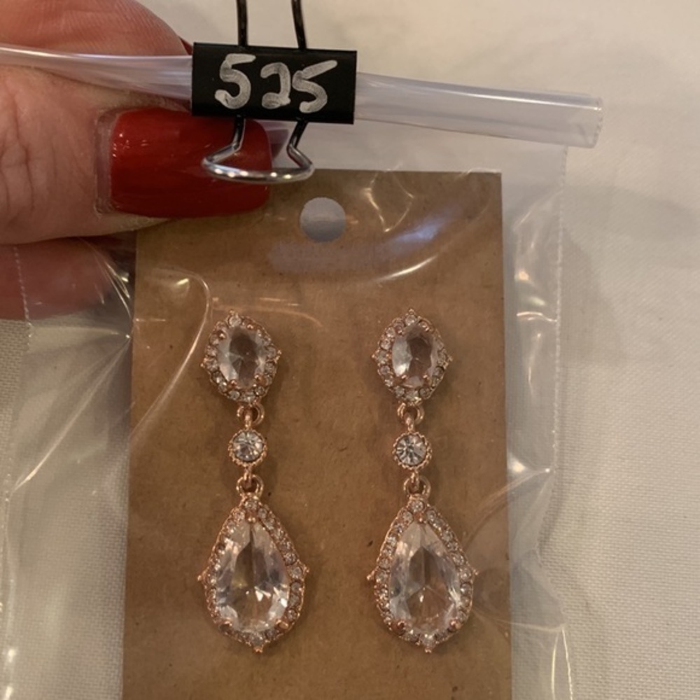 💐5/25 elegant victorian dangle drop rhinestone crystal statement earrings - Picture 6 of 6